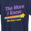 Women's - Instant Message - The More I Know Short Sleeve Graphic T-Shirt - 2 of 4