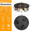 DAKAFUL Metal Geometric Cage Flush Mount Ceiling Light,Farmhouse Light Fixture for Bedroom/Living Room/Kitchen(2-Pack&Matte Black) - 4 of 4