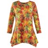 Collections Etc Falling Leaves Sharkbite Tunic - 4 of 4