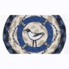 Earth Rugs Coastal Seagull Printed Coaster – 5"x5" Natural Braided Jute, Beach-Themed Table Accent - 3 of 3