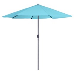 9' Aluminum Patio Umbrella With Auto Crank - Tan - Pure Garden : Target