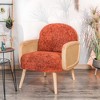 Nordlys Wood and Cane Lounge Chair Countryside Style Living Room - 2 of 4