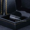 Jewelry Avalanche Black IP Hammered Finish Eternity CZ Pipe Cut Tungsten Carbide Wedding Band, Comfort-fit, 8mm - 4 of 4