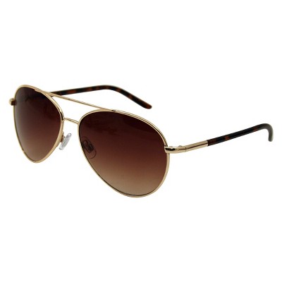 Women's Metal Aviator Sunglasses - Wild Fable™ Gold