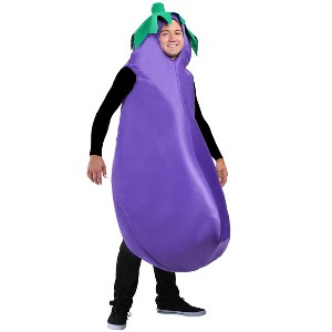 HalloweenCostumes.com One Size Fits Most  Adult Eggplant Costume, Purple/Green - 1 of 1