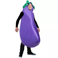 HalloweenCostumes.com One Size Fits Most  Adult Eggplant Costume, Purple/Green