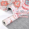 Boho Distressed Design Area Rug Vintage Geometric Rugs for Living Room Bedroom, 4'x6' Blue Red - 4 of 4