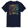 Men's - Beatles - Song Titles Collage Short Sleeve Graphic T-Shirt - 2 of 4