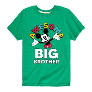 Boys' - Disney - Awesome Big Brother Short Sleeve Graphic T-Shirt - 1 of 4