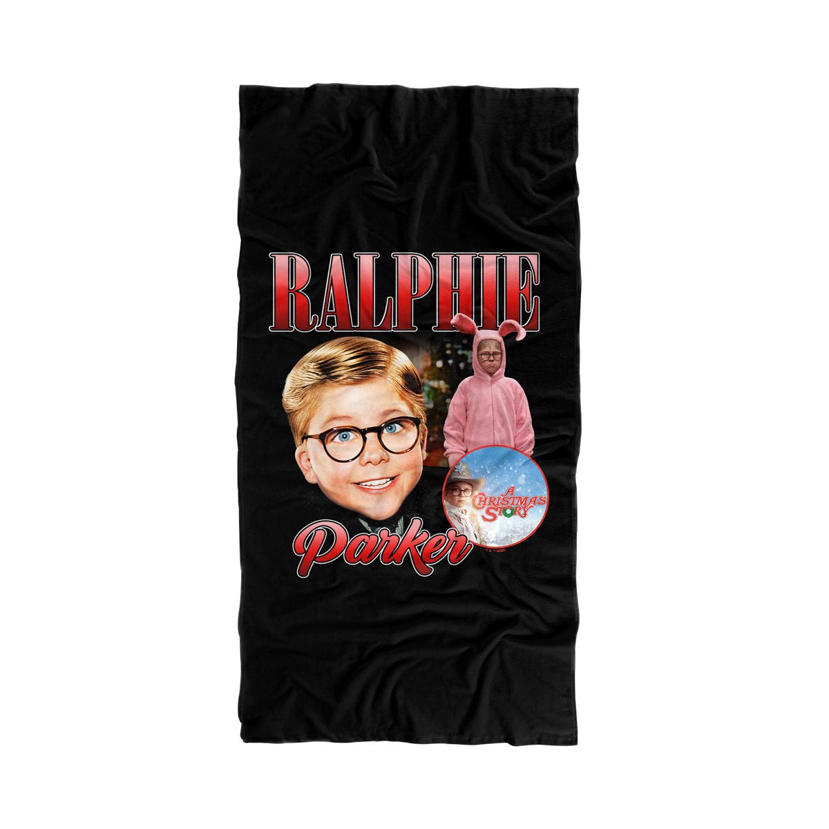A Christmas Story Ralphie Collage 30" x 60" Beach Towel