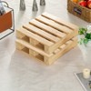 Vintiquewise Rustic Wooden Pallet Display Stand Natural Wood Riser for Home Decor, Table Centerpiece, Candle, Dessert, Plant, DIY, Party, Event - 3 of 4