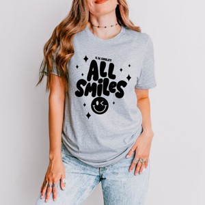 Simply Sage Market S.W.Smiley All Smiles Smiley Face Short Sleeve Tee - 1 of 4