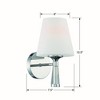 Crystorama Lighting Ramsey 1 - Light Sconce in  Polished Nickel - 4 of 4