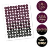 Big Dot of Happiness Elegant Thankful for Friends - Friendsgiving Thanksgiving Round Candy Sticker Favors - Labels Fits Chocolate Candy 1 Sheet of 108 - 2 of 4