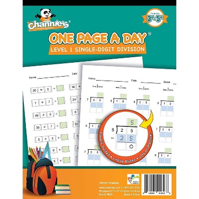 Channie's One Page A Day Single Digit Beginning Division