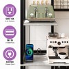 Large Bakers Rack with Power Outlet and LED Light, 5-Tier 55" Kitchen Microwave Stand Coffee Bar with Storage - 3 of 4