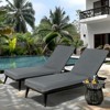 VisioGear 2PCS Set Outdoor Lounge Chair Cushion, Replacement Patio Funiture Seat Cushion, Chaise Lounge Cushion, Grey, 74.8"*23.62"*3" - 2 of 4