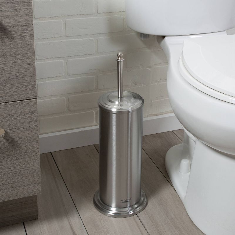 Toilet Plunger with Decorated Rim Stainless Steel - Bath Bliss, 3 of 7