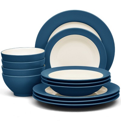 Noritake Colorwave 12-Piece Rim Dinnerware Set