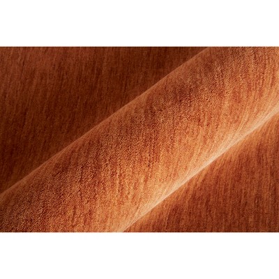 Handwoven Orange Wool Rectangular Area Rug 3'6" x 5'6"