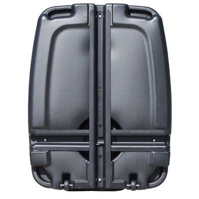 Black Heavy-Duty Plastic Wheeled Patio Umbrella Base