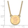 Black Bow Jewelry 14k Yellow Gold Plated Sterling Silver Delta Zeta Greek Life Necklace 18 Inch - 2 of 4