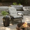ARDEN Outdoor Plush Modern Tufted Rocking Chair Cushion, Set of 2, 20 x 18, Water Repellent, Fade Resistant - 2 of 4