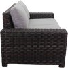 Courtyard Casual St Lucia Loveseat   Alum Frame Grade A Vietnam Olefin - 4 of 4