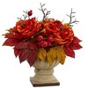 Nearly Natural 15-in Peony and Sedum Artificial Arrangement - 2 of 3