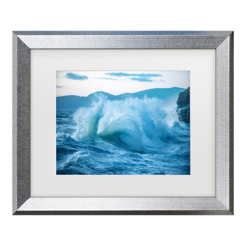 Trademark Fine Art - GS Photo Troubled Waters Matted Framed Art - image 1 of 4