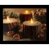 Northlight 15.75" LED Flickering Rustic Lodge Woodland Candles Canvas Wall Art - 2 of 2