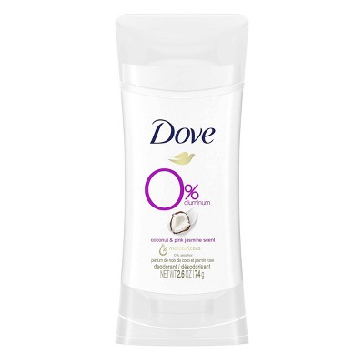 Dove 0% Aluminum Coconut & Pink Jasmine Deodorant Stick - 2.6oz