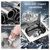 Mojgar 22" Wide  Commercial Sink Stainless Steel Kitchen Utility Sink with Faucet - 3 of 4