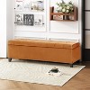 NicBex Modern 50" Storage Bench Velvet Accent Stool with Button Tufted for Entryway and Living Room - 2 of 4