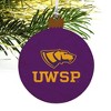 University of Wisconsin-Stevens Point Primary Logo Wood Christmas Tree Holiday Ornament - 4 of 4