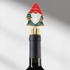 Unique Bargains Christmas Elf Bottle Stopper Zinc Alloy TPR Red White Green Black Gold Tone 1 Pc - 2 of 3