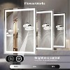 LED Bathroom Mirror with Lights, Anti-Fog & Dimmable, Front & Back Lighting, Memory Function, Waterproof Tempered Glass, Wall Mount Vanity Mirror - 2 of 4