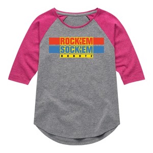Girls' - Rock 'Em Sock 'Em Robots - Rock 'Em Sock 'Em Robots Logo - 1 of 4