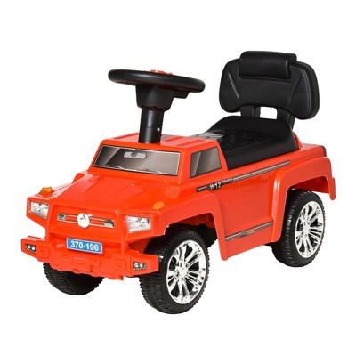 Red Toddler SUV Style Ride-On Car with Music and Lights
