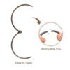 Unique Bargains Carbon Steel Loose Leaf Binder Snap Shower Curtain Rings 15 Pcs - 4 of 4