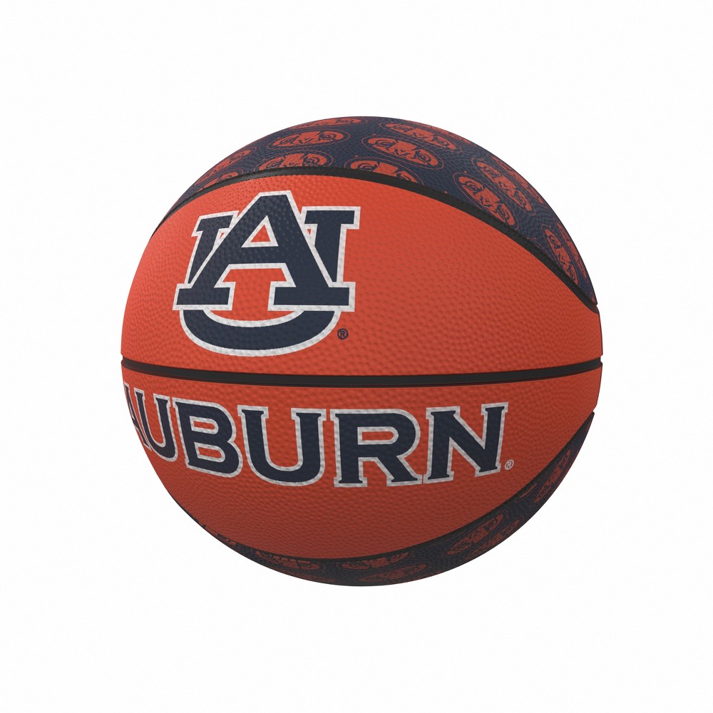 NCAA Auburn Tigers Repeating Logo Mini-Size Rubber Basketball