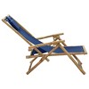 vidaXL Relaxing Chair Dark grey Bamboo, Polyester Medium - 4 of 4