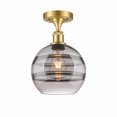 Rochester - 1 Light Semi-Flush Mount In Industrial Style-11.13 Inches Tall and 8 Inches Wide