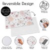Sweet Jojo Designs Dog Crate Bottom Tray Pan Cover 36in. Watercolor Floral Pink and Grey - 3 of 4
