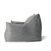 Airsurfer Large Charcoal Gray Bean Bag Chair Cozy Relaxation Bean Bag Comfort Seating for Living Room Relaxation - 4 of 4