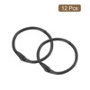 Unique Bargains Carbon Steel Loose Leaf Binder Snap Shower Curtain Rings 12 Pcs - 3 of 4