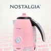 Nostalgia RWK17PK Retro 1.7-Liter Stainless Steel Electric Water Kettle with Strix Thermostat, Pink - 4 of 4