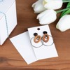 Juvale 200 Pack White Paper Ear Studs & Earring Jewelry Display Cards, 3.5 x 2 in - 2 of 4