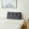 YEERSWAG Twin Size Velvet Soft Triangular Bed Wedge Pillow Back Cushion for Headboard - 4 of 4