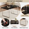 NicBex 55 Inch Rectangle Dining Table,Modern Kitchen Table with MDF Tabletop and Metal Legs for 4 to 6 - 4 of 4